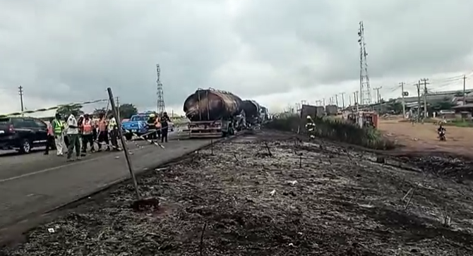 Tanker explosion: FRSC diverts traffic on Lagos-Ibadan expressway