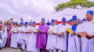 Osun local elections: Oyetola swears in 69 council chairmen