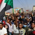 Sudanese demonstrators