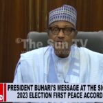 Buhari’s speech at signing of 2023 Elections first Peace Accord (VIDEO)