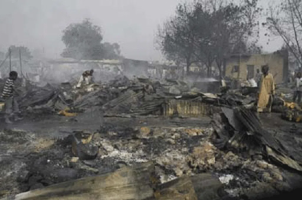 burnt strctures