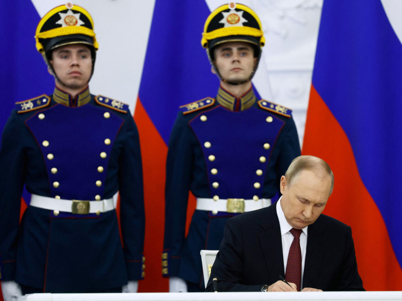 Ceremony to declare Russia’s annexation of four Ukrainian territories held in Moscow
