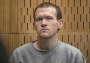 FILE – Australian Brenton Harrison Tarrant, 29, sits in the dock on the final day of his sentencing hearing at the Christchurch High Court after pleading guilty to 51 counts of murder, 40 counts of attempted murder and one count of terrorism in Christchurch, New Zealand, Aug. 27, 2020. New Zealand’s Court of Appeal confirmed Tuesday, Nov. 8, 2022, that Tarrant had filed the appeal last week. The court said a hearing date has yet to be set. (John Kirk-Anderson/Pool Photo via AP, File)
