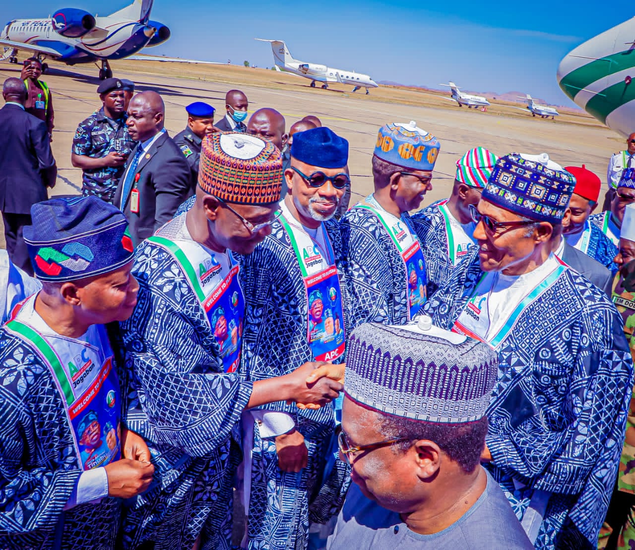 Buhari arrives Jos for APC presidential campaign launch