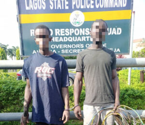 Police arrest cable vandals in Lagos