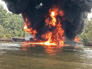 NNPC, security agencies destroy filling station, barge used for oil theft