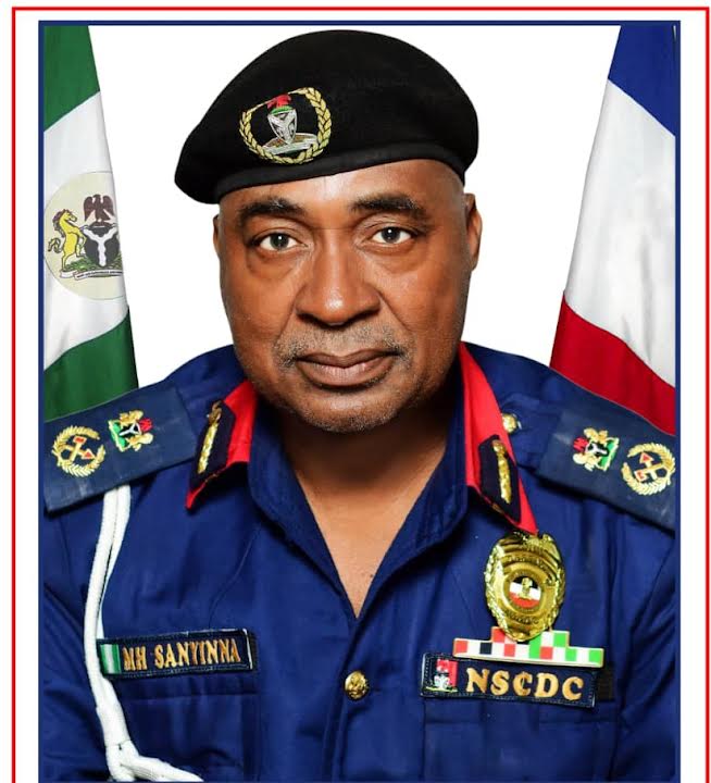 Abia State NSCDC Commandant Muhammad Hassan Sanyinna