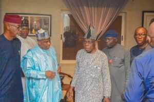 Okowa, Tambuwal, Lamido others meet Obasanjo ahead of PDP Lagos campaign