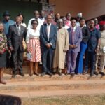 Some of the participants in a group photo
