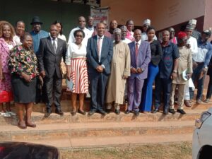 Some of the participants in a group photo