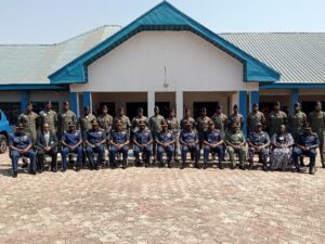 The 17 newly winged Helicopter Pilots with senior officers of NAF at 405 HCTG Enugu, yesterday. Photo Geoffrey Anyanwu