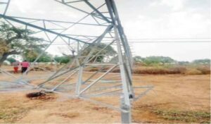Truck hits TCN tower