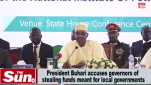 See Video: Buhari brands Governors thieves over LG funds