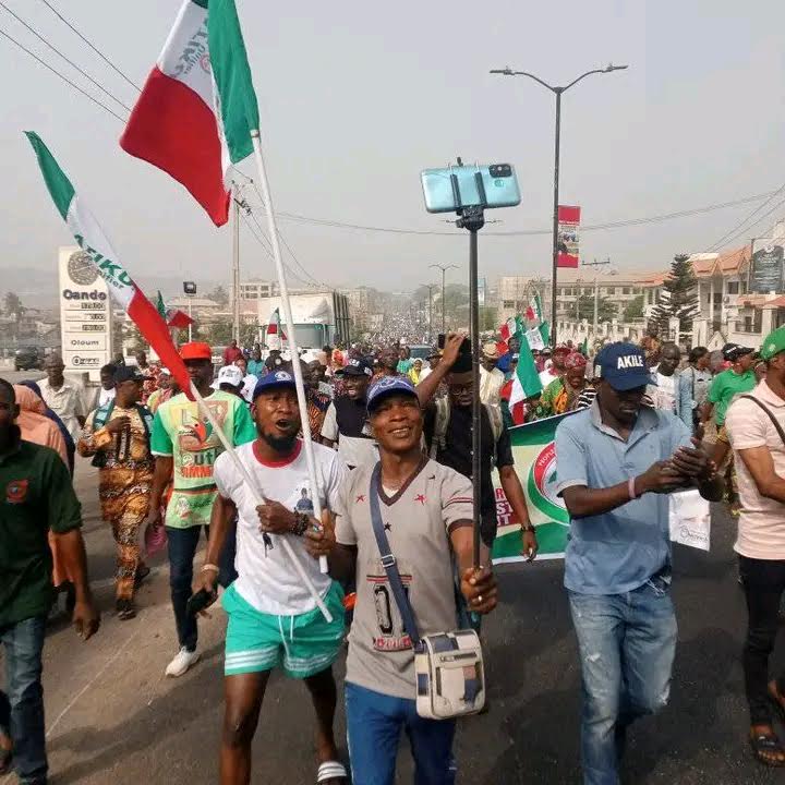 Standstill in Ibadan as PDP stages freedom walk for Atiku, Okowa