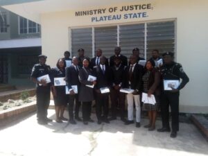 Participants at the ACJMC Portal training in Jos