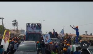 Kwara: Tinubu rally grounds Ilorin as thousands welcome APC presidential train