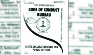 Asset declaration form