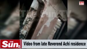 Scenes from residence of Catholic Priest, Rev’d Achi burnt to death by bandits (VIDEO)