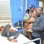 Patient receiving treatment at a hospital in Obubra