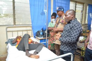 Patient receiving treatment at a hospital in Obubra