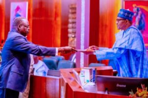 President-Muhammadu-Buhari.-The-president-spoke-while-receiving-Letters-of-Credence-from-Ambassadors-of-the-Sudan-524×349