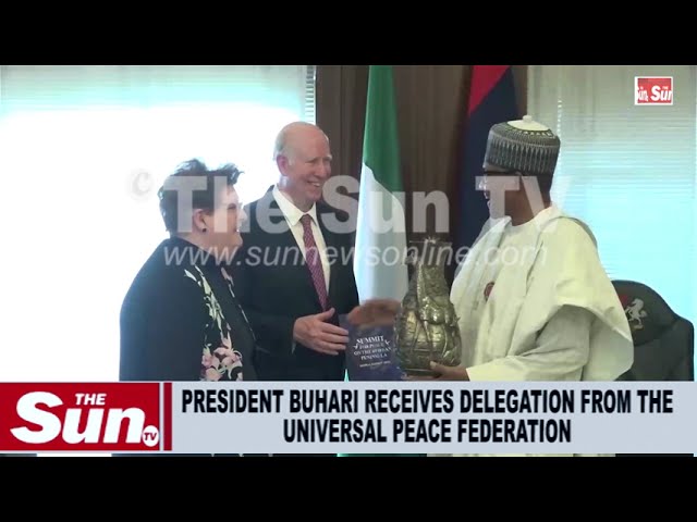 Buhari receives delegation from the Universal Peace Federation (VIDEO)