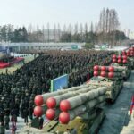 In this photo provided by the North Korean government, a ceremony of donating 600mm super-large multiple launch rocket system is held at a garden of the Workers’ Party of Korea headquarters in Pyongyang, North Korea Saturday, Dec. 31, 2022. Independent journalists were not given access to cover the event depicted in this image distributed by the North Korean government. The content of this image is as provided and cannot be independently verified. Korean language watermark on image as provided by source reads: “KCNA” which is the abbreviation for Korean Central News Agency. (Korean Central News Agency/Korea News Service via AP)