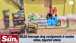 NDLEA intercepts drug consignments in wooden statue, imported vehicle (VIDEO)