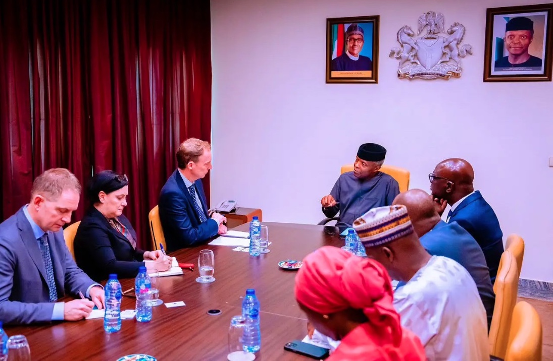 VP Yemi Osinbajo meets with EU delegation
