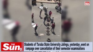 How Taraba varsity students went on rampage over cancellation of semester exams (VIDEO)