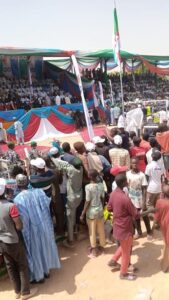 “Success is back!,” Tinubu declares at Borno campaign rally