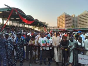 Supporters angry as Tinubu arrives late at Abuja rally