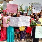 Abuja: Women protesters barricade entrance to collation centre