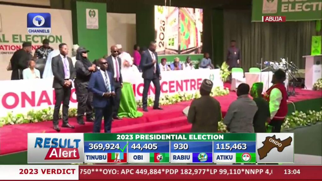 Opposition parties disrupt announcement, stage walkout of presidential results collation