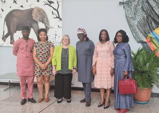 L-R: Astone Danjuma, Bella Ndubuisi, Julie Mckay, Dr. Chidia Maduekwe, Halima Oyelade and Juliet Archibong