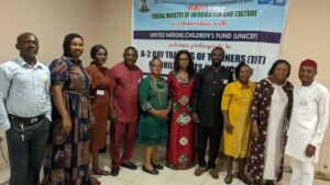UNIZIK Team with Mrs Juliet Chiluwe, Chief of Field Office, UNICEF Enugu