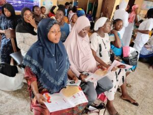 Health workers undergoing training in one of the health facilities