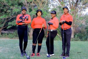 UBTH Golf Club Lady’s Captain with other lady golfers