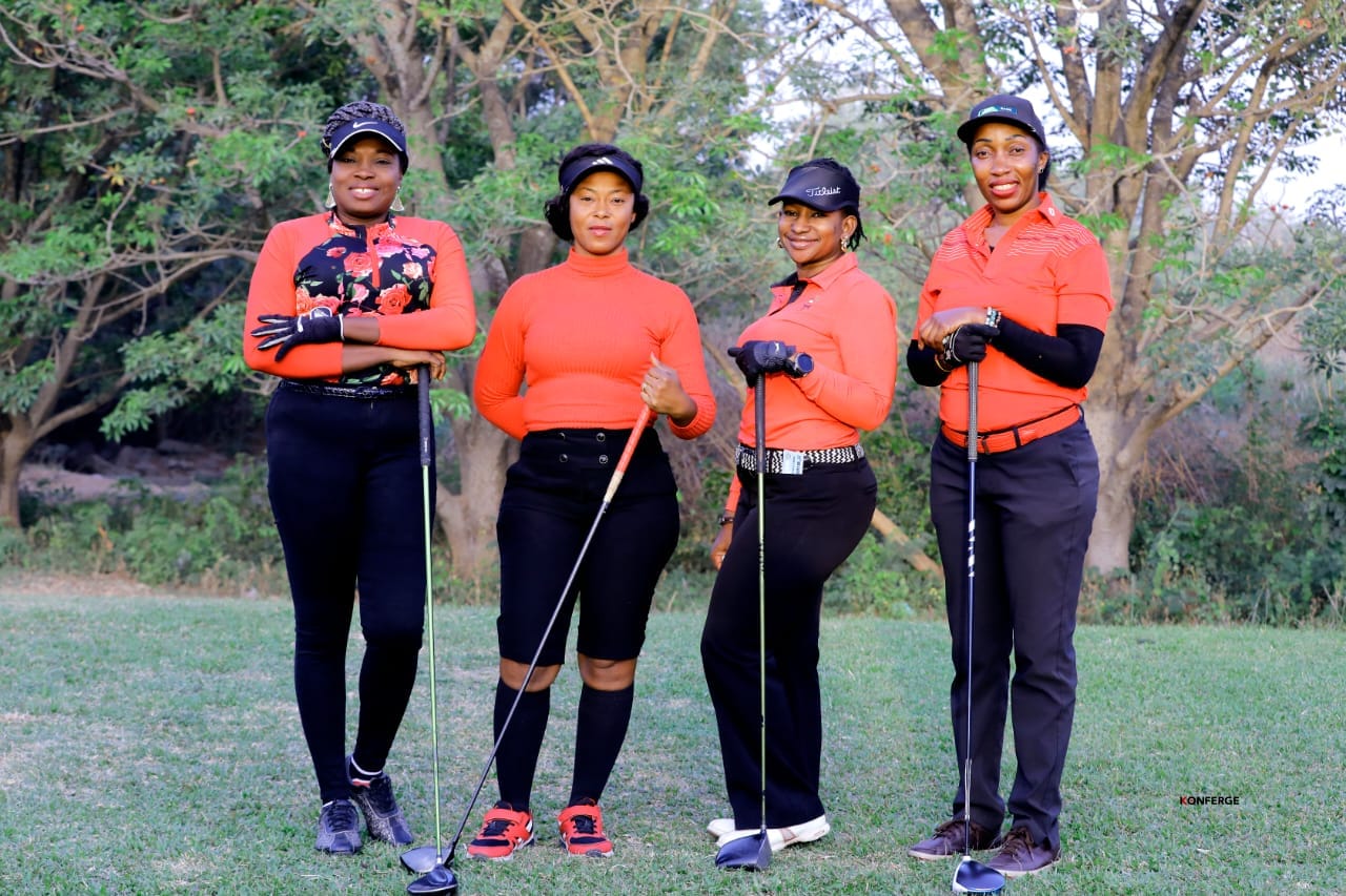 UBTH Golf Club Lady’s Captain with other lady golfers