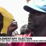 Imo poll rerun: Angry youths protest declaration of PDP candidate as winner