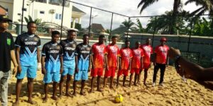 Players lined up for the tournament