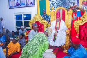 Kogi guber: Dino Melaye visits Atta Igala, seeks royal blessings