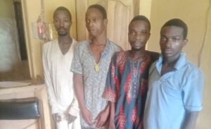 Suspects: Akinyele Adebayo, Gbalo Idosu, Abiala Segun, and Kareem Fagbemi Lana