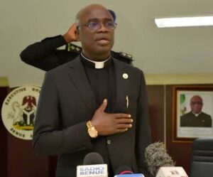 Benue State Governor Rev Fr Hyacinth Alia