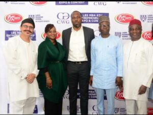 L-R: Anil Grover, Founder/Chairman, Grover Medical & Diagnostics Ltd; Nike Majekodunmi, Founder/CEO, Nuts About Cakes Ltd; Chinedum Ewuzie, Director of MBA Programmes, LBS; Deremi Atanda, MD, Remita; and Okey Nwuke, Director, Access Bank Plc, at the event