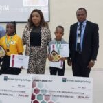 BSC Director Lady uju Dike, Principal, Kcent Obi and Dr Freedom Iwara with the star prize winners