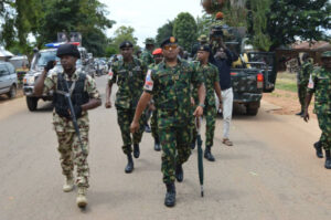 New STF Commander leading his men in Mangu LGA