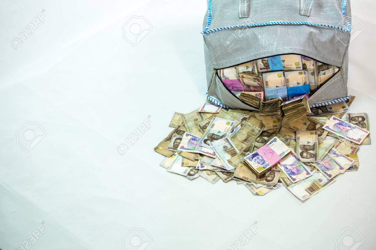Bag of Naira note Cash and local currencies