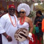 High Chief Nwabueze and Ugonne after the decoration