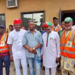 Ogene and entourage in a coutesy call